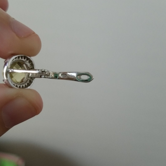 Citrine and Sterling Silver Earrings - Picture 4 of 8